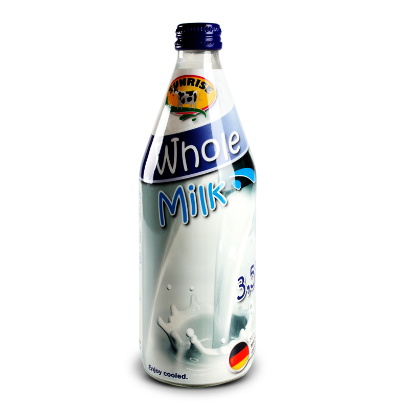 黎明·慕思兰德 全脂纯牛奶500ml*6(玻璃瓶)/装 德国原装进口