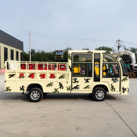 德武军恒电动巡逻皮卡车5座四轮观光车4000瓦+72v100ah*6只铅酸电池刹车助力方向助力