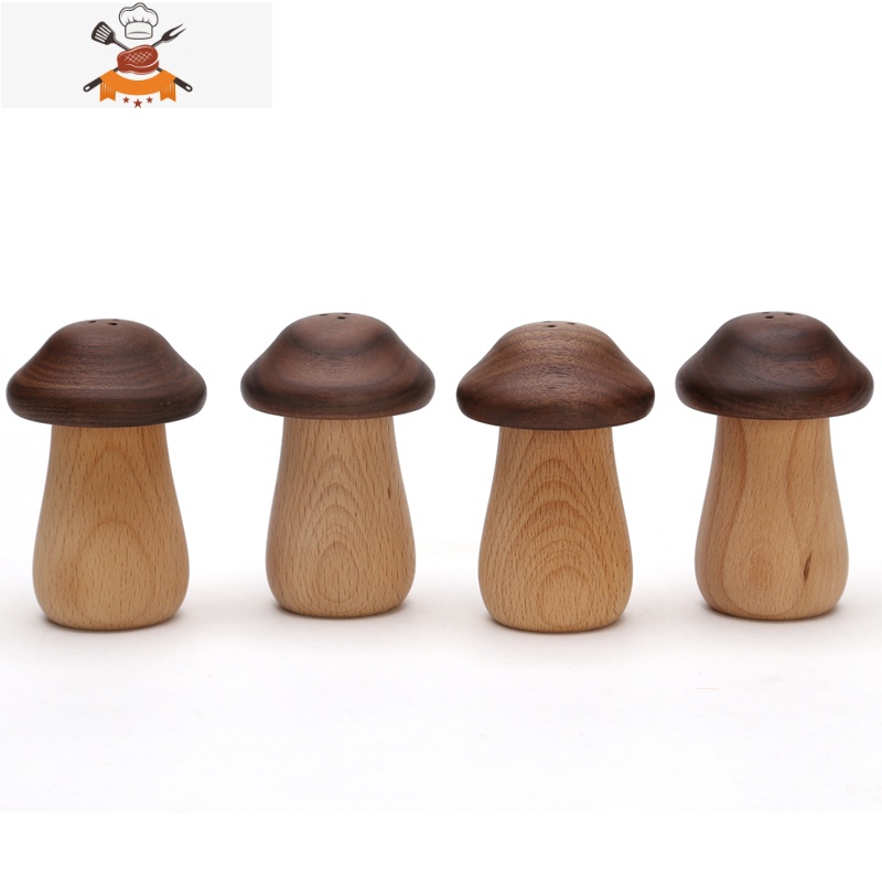 实木牙签筒自动蘑菇按压式弹出牙签盒餐厅客厅创意家用牙签罐可爱 敬平 蘑菇牙签筒高清大图