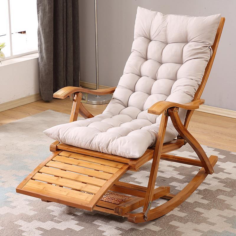 竹摇摇椅躺椅折叠家用大人老人午睡休闲靠背逍遥懒人老式实木椅子