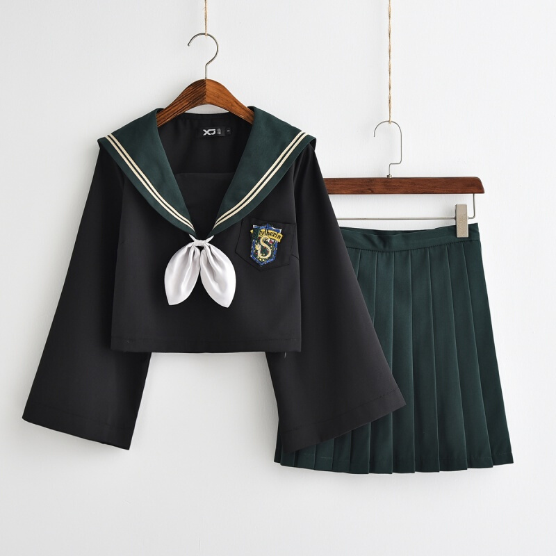日系春秋学生jk制服cos哈利波特学院风水手服装制服百褶裙套装女fjq