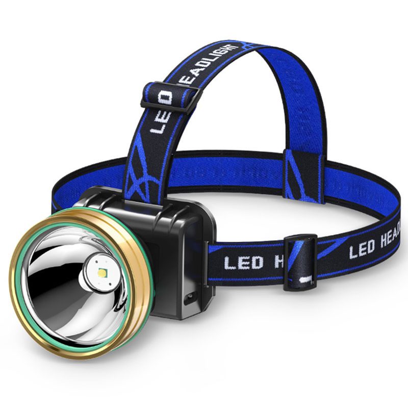 led头灯强光超亮头戴式手电筒户外远射充电感应夜钓鱼小氙气矿灯