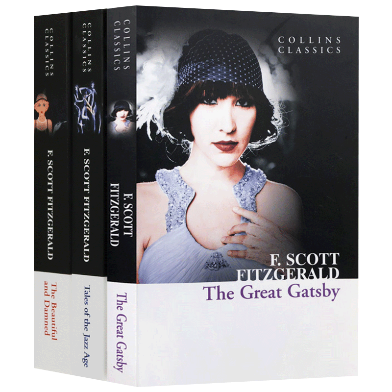 [正版]The Great Gatsby 英文原版经典文学小说 菲茨杰拉德作品集 3册套装 了不起的盖茨比 美丽与毁灭