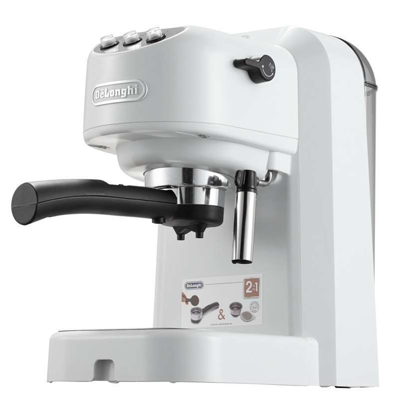 德龙（Delonghi） EC250.W 泵压式 咖啡机 半自动咖啡机 手磨咖啡机 家用煮咖啡机 商用咖啡机 意式咖啡机