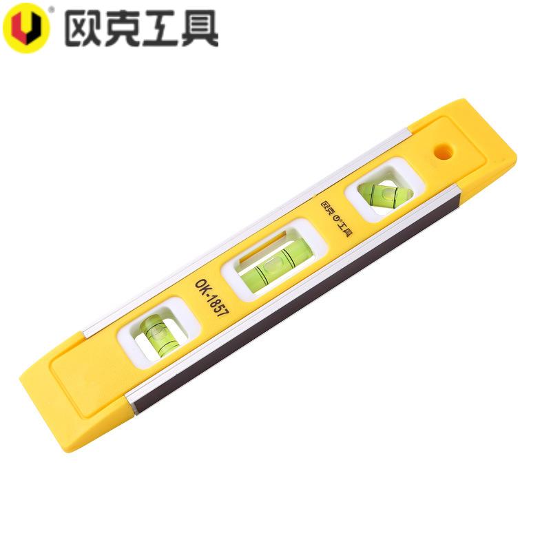欧克(Ouke)鱼雷式强磁水平尺便携式家用小型水平仪230mmOK-1857\把 230mmOK-1857