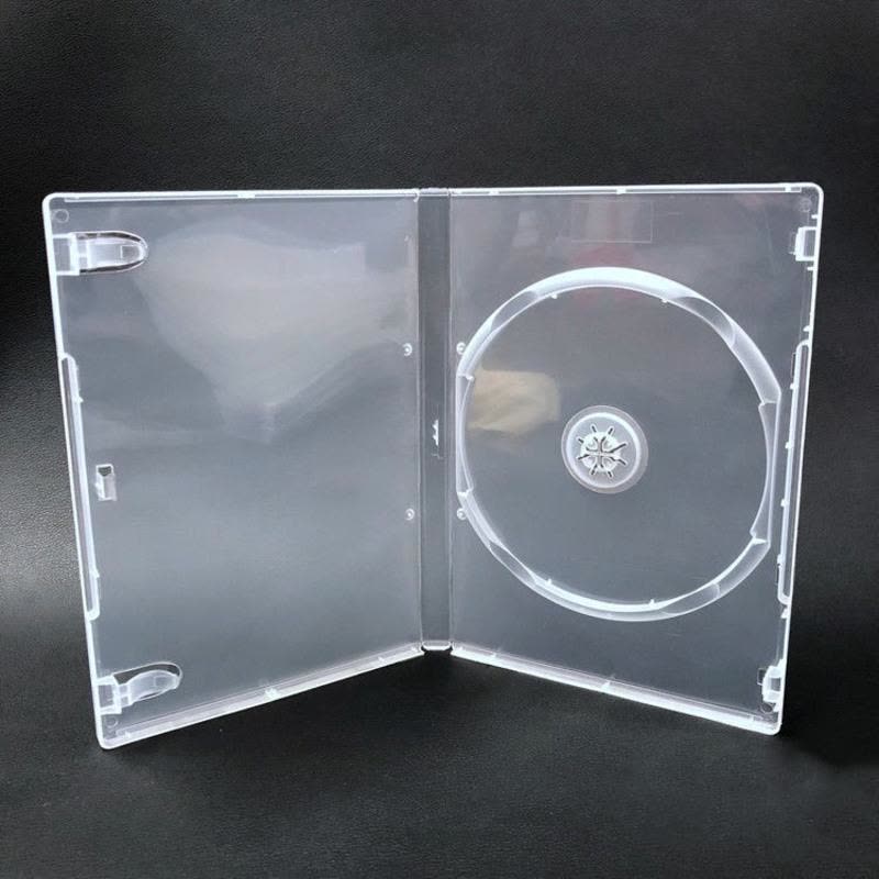 14厘明单盒 2个 塑料光盘盒CD盒DVD透明光碟盒双片装3片4片装碟壳单片装14厘盒子图片