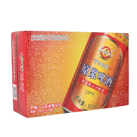 崂特（LAOTE BEER）山东特产青岛啤酒原浆整箱 红罐原浆啤酒 10度 崂山水精酿啤酒 330ml*6听整箱
