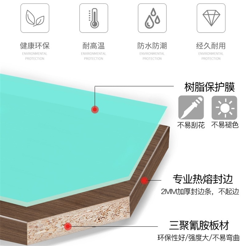 迅众 老板桌不含椅1800*800*750mm 办公家具经理老板总裁桌简约现代大气中式大班台主管办公桌椅组合主管办公桌高清大图