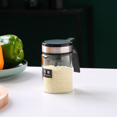 贝亚1 个 调味料套装调料罐厨房收纳神器多功能调料盒料瓶玻璃罐子密封盐罐