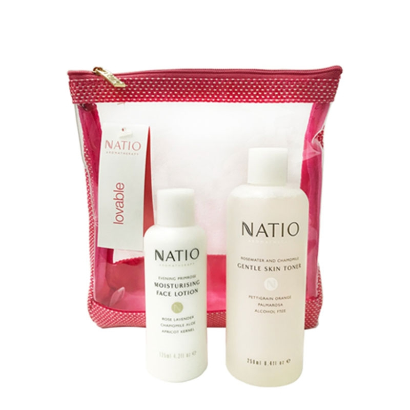 NATIO/娜迪奥袋鼠套装2件套护肤套装(洋甘菊玫瑰水+月见草平衡乳液)深层滋养清爽修护澳洲进口