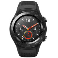华为 (HUAWEI) WATCH 2 第二代智能运动手表 4G版(碳晶黑)