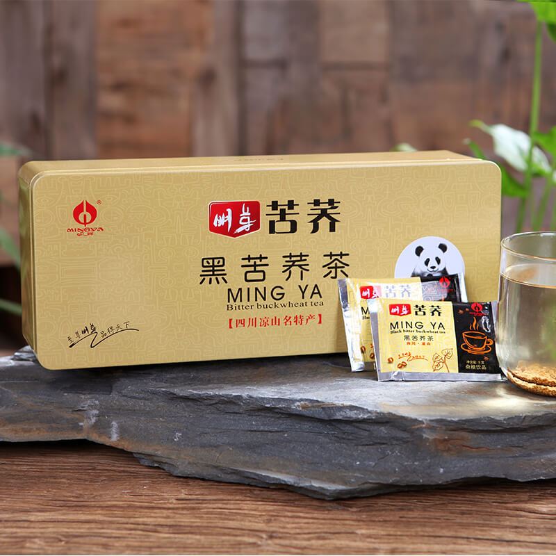 明芽苦荞茶四川大凉山特产全株苦荞麦礼盒花草茶花茶400g