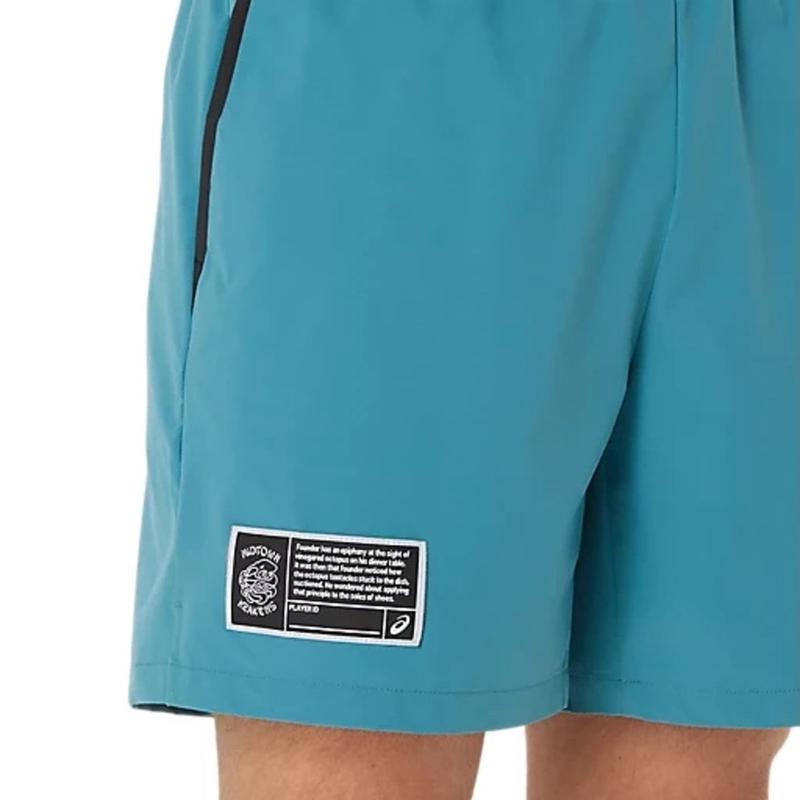 Asics/亚瑟士男士高尔夫运动裤海岛蓝弹性聚酯纤维透气舒适训练裤高清大图