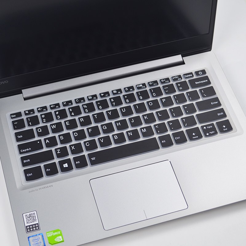 联想小新潮7000键盘膜ideapad320 720s 120s14寸笔记本电脑保护膜 半黑带凹凸键位贴膜