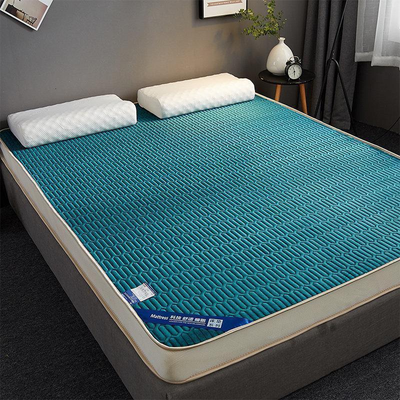 家柏饰(CORATED)床垫软垫记忆棉乳胶租房专用榻榻米海绵垫加厚高密床垫子1.82.0 深绿6cm【新风尚限时特惠】 180*200cm【如需定制联系客服】