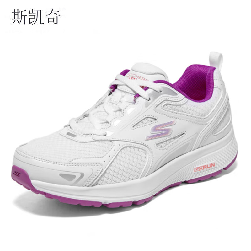 斯凯奇 女透气跑步鞋128075/WPR-5 双高清大图