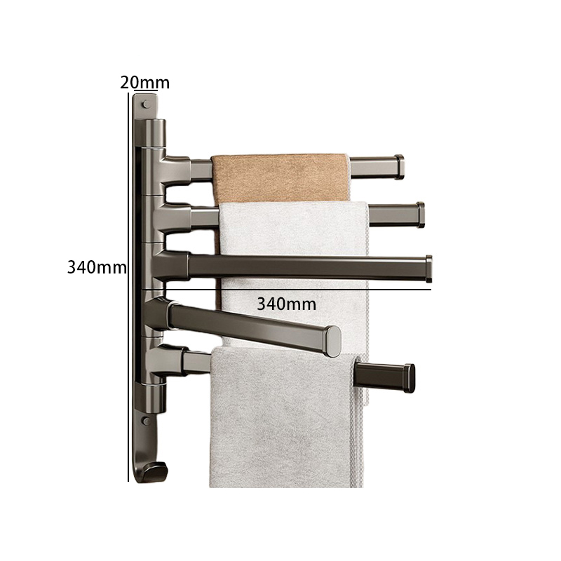 豫汉迎毛巾架多杆 五杆毛巾架340*20*340mm个