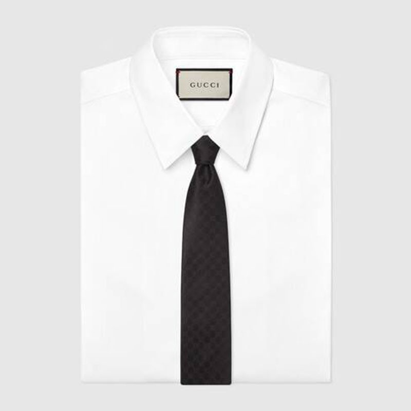 古驰(GUCCI)领带/领结456520 4B002 1000 GUCCI/古驰男士黑色桑蚕丝商务 古驰(GUCCI)领带/领结456520 4B002 1000 GUCCI/古驰男士黑色桑蚕丝商务