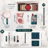 花西子彩妆套装/初学者学生新手全套淡妆礼盒化妆品组合 蜜粉03+雕花口红M119+小三角眉笔0