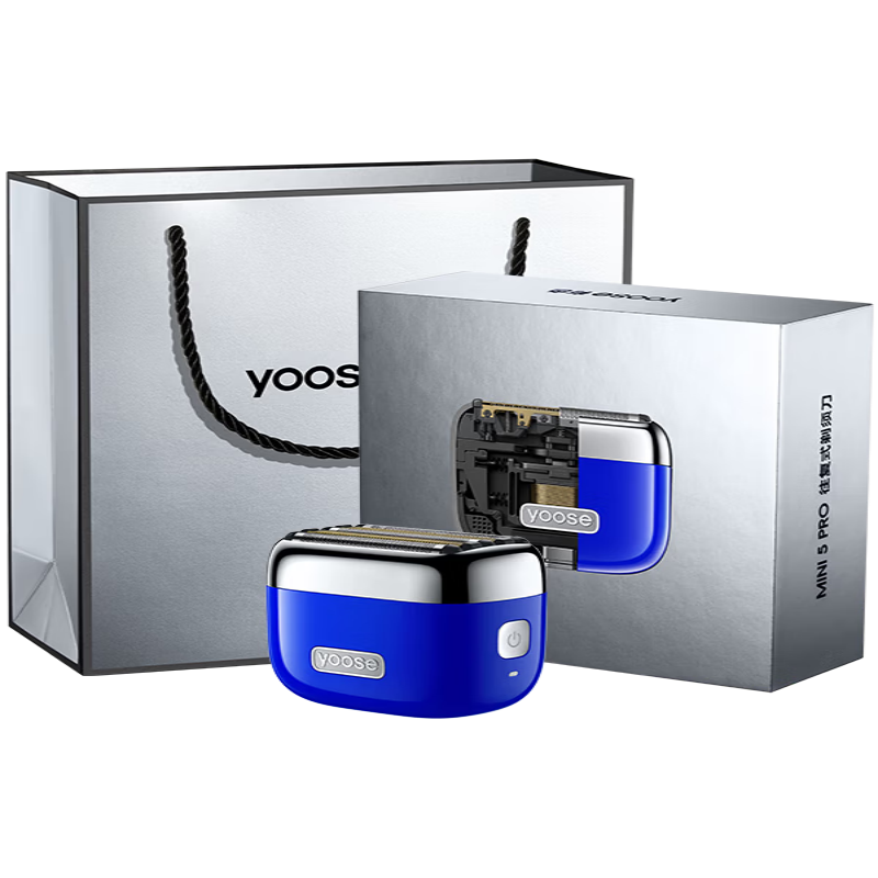 有色(yoose)W5-S合金版往复式剃须刀(克莱因蓝)