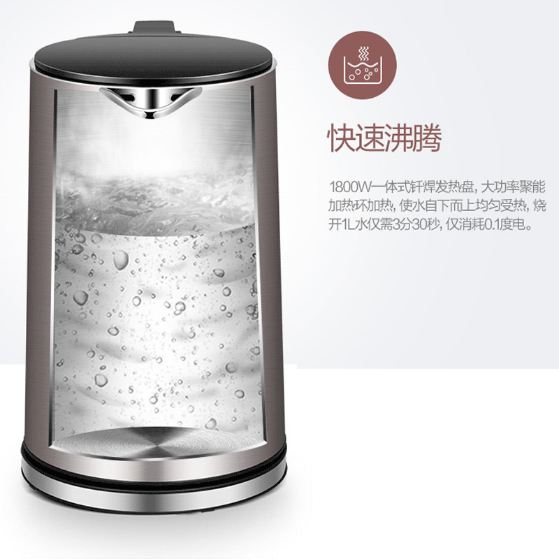 美的(Midea) HJ1510a(ZC)双钢防烫电热水壶