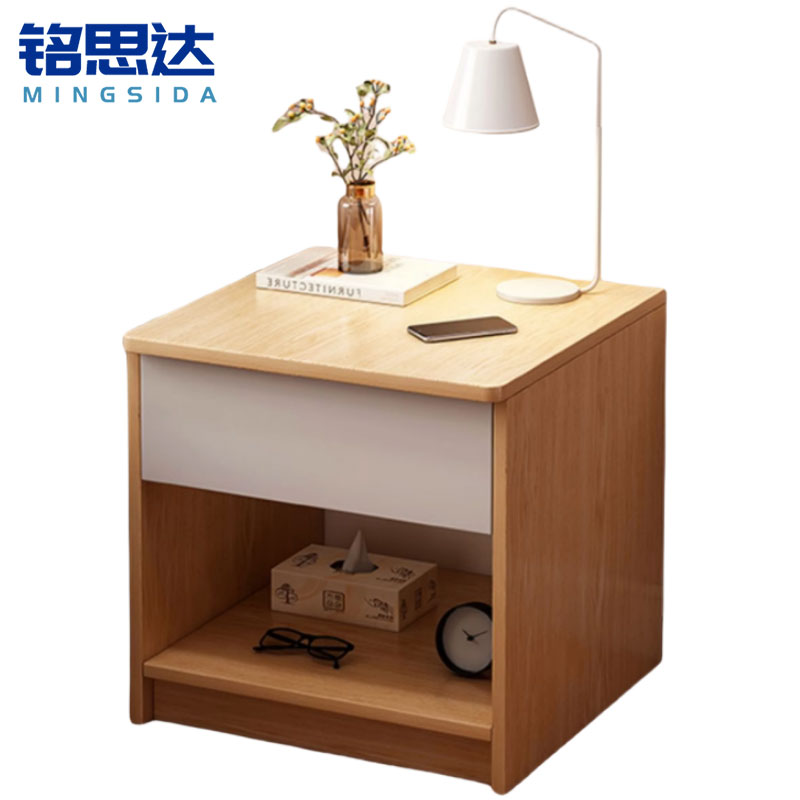 铭思达木质床头柜上抽个高清大图