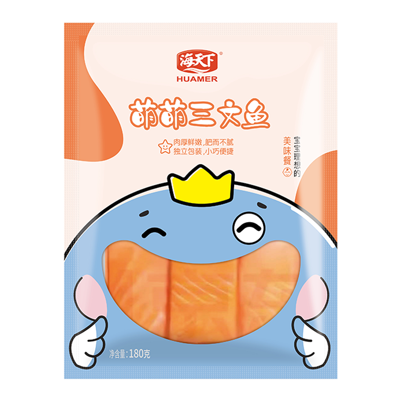 海天下 顺丰 萌萌三文鱼180克儿童辅食 轻食 海鲜水产