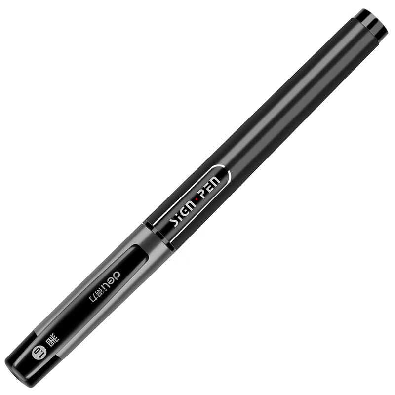 得力 S73 签字笔中性笔水笔 1mm 12盒/支 (单位:支) 黑色