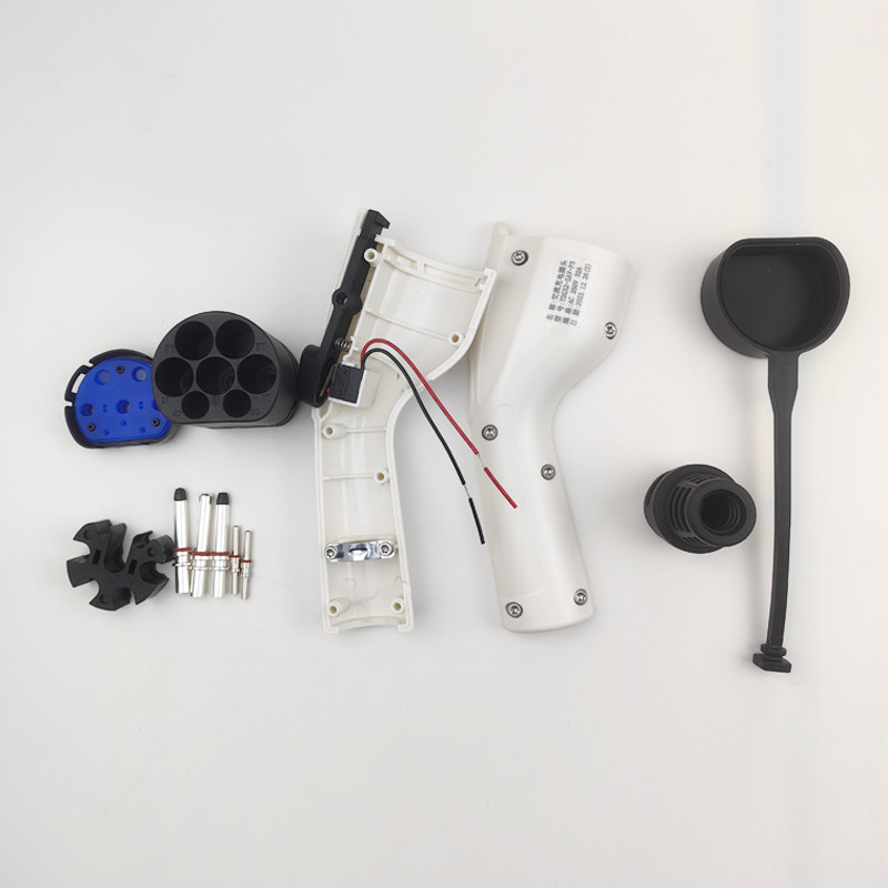 7孔交流充电桩充电枪插头单相 AC250V32A充电枪高清大图