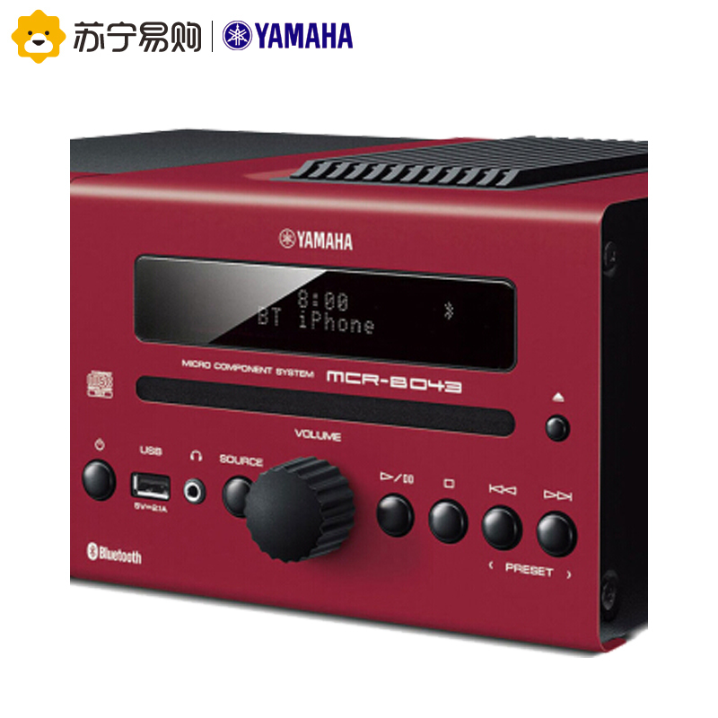 Yamaha/雅马哈一体台式音响MCR-B043（红色）