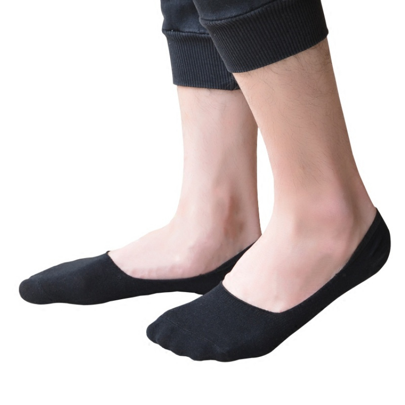 suntek豆豆袜男士夏季薄款棉袜拖袜子脚底袜男超短袜低帮防滑隐形船袜