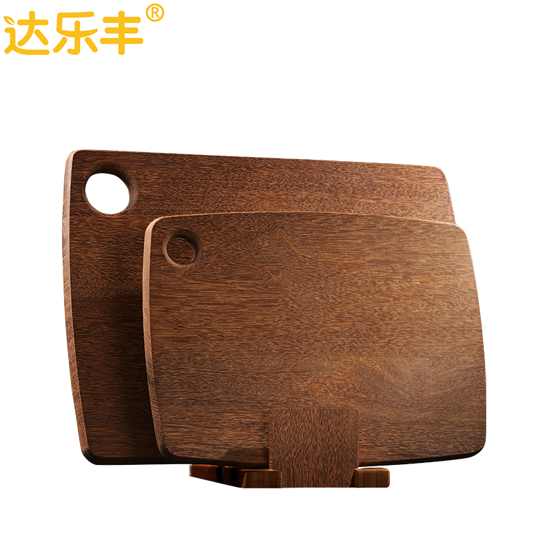 达乐丰 木质 菜板 J4030 40*30*1.8CM 鸡翅木 长方形无漆无蜡菜板实木家用砧板 欧式案板 切菜板