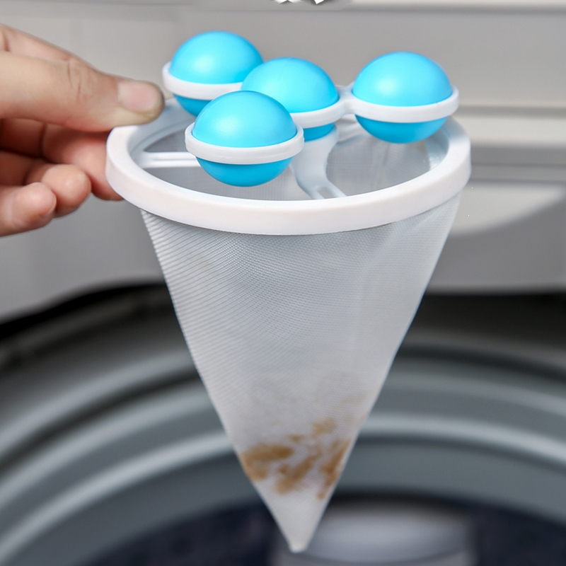 法耐洗衣机过滤网袋清洁漂浮除毛器家用洗护球去毛吸毛通用滤毛器神器