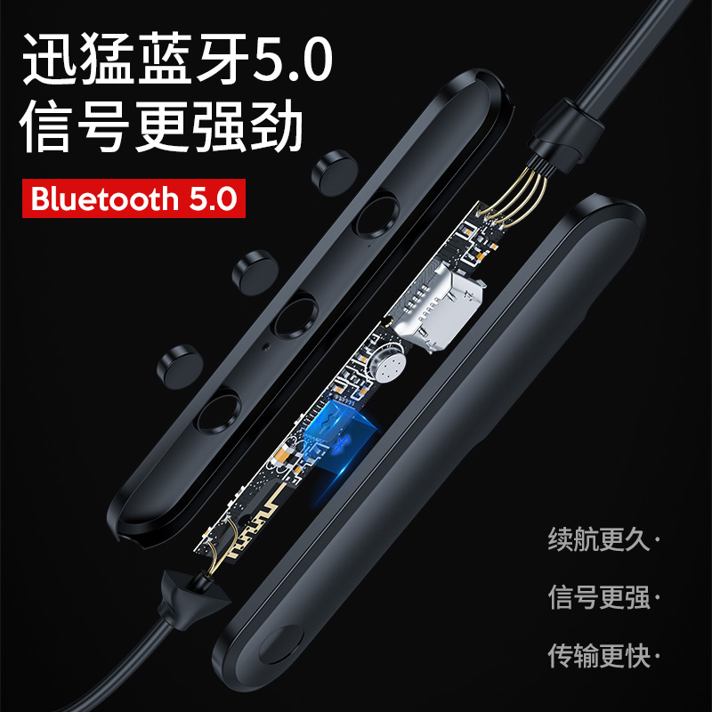 无线双耳蓝牙耳机入耳式耳塞男女生通用挂脖颈挂式超长待机可接听电话开车运动跑步适用苹果安卓华为vivo小米