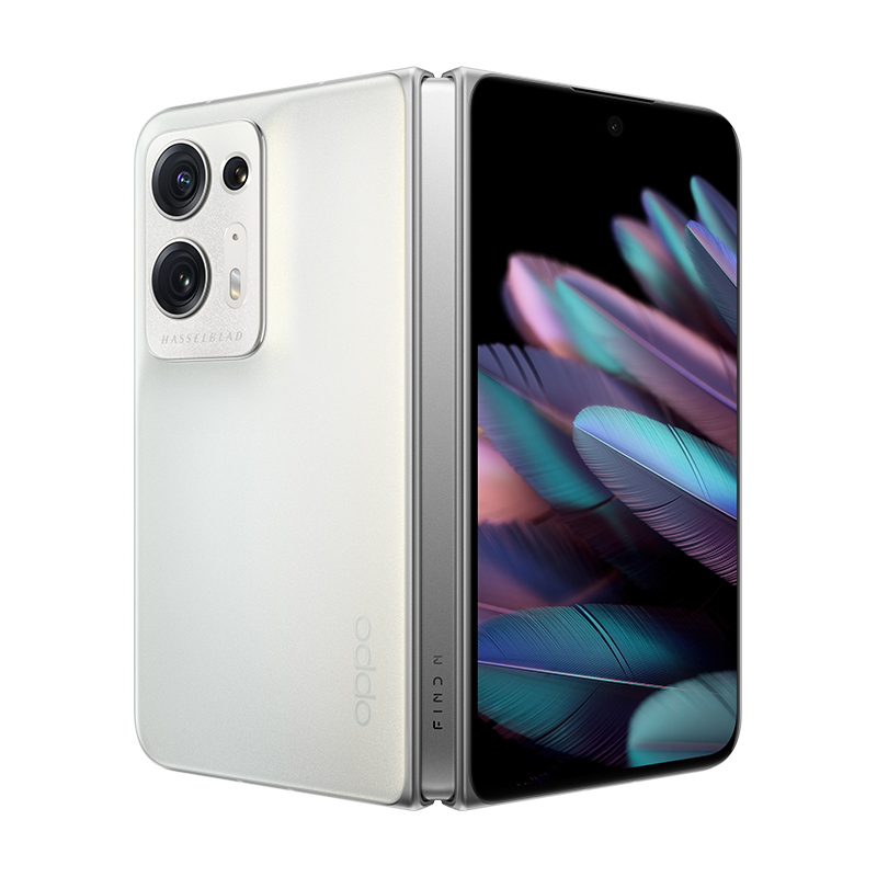 OPPOFindN2 云白 12GB+256GB 双120Hz折叠屏 自由悬停空间 OPPO | 哈苏 手机影像系统 拍照游戏商务全网通5G折叠手机 Find N2