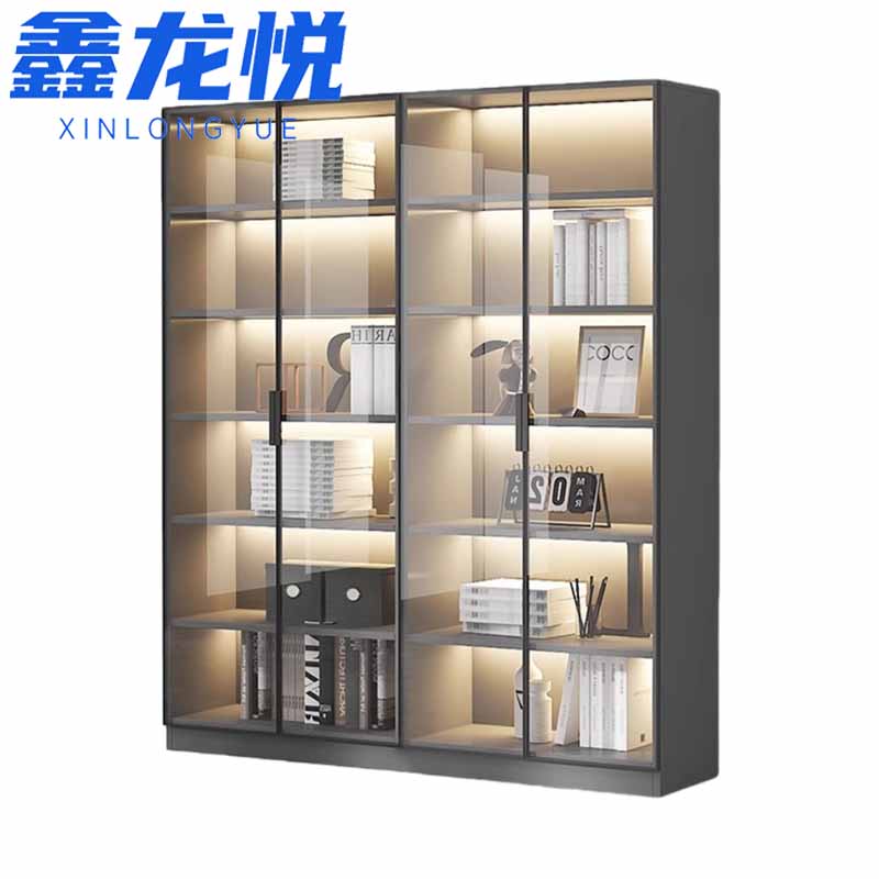 鑫龙悦书柜 展示柜四门140cm 台
