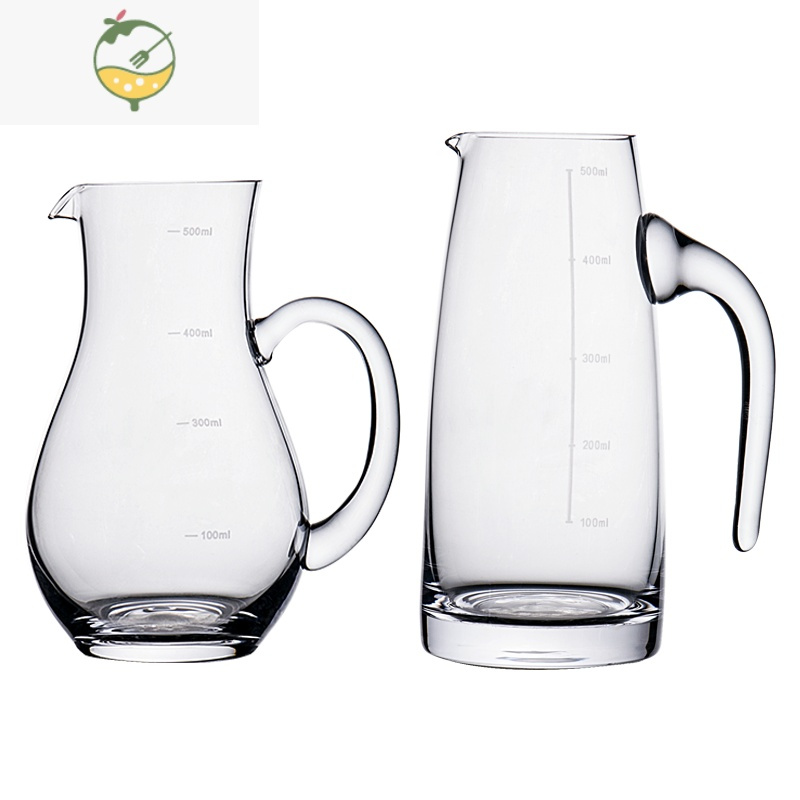 yicheng水晶玻璃分酒器白酒饭店商用家用装酒扎壶100刻度醒酒器高端