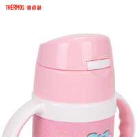 膳魔师不锈钢儿童保温杯吸管杯FEC-280S-KT001 深粉 约280ML /304不锈钢/THERMOS 保温壶