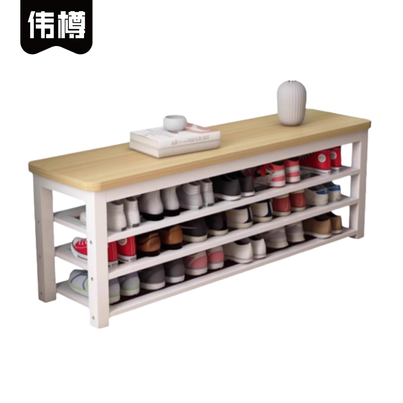 伟樽换鞋凳800*350*560mm三杠三层个