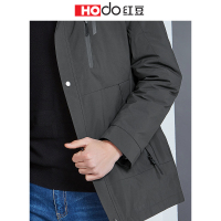 HODO红豆男装 男士羽绒服外套 2018冬季新款商务休闲连帽保暖加厚羽绒服