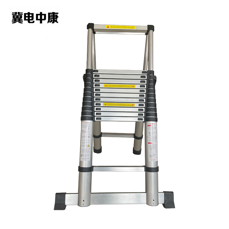 冀电中康 铝合金伸缩人字梯 3.9米 架高清大图