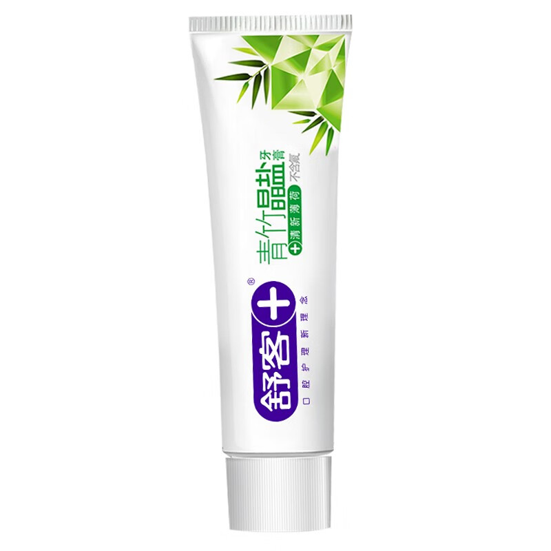 舒客青竹晶盐120g+维他命牙膏120g