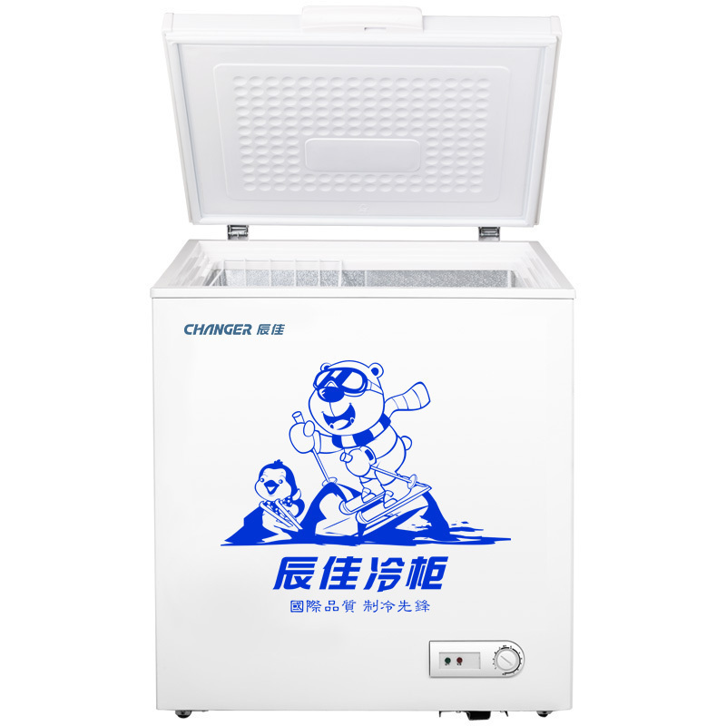 辰佳 (Changer)BC/BD-195 195升家用冰柜冷藏冷冻转换柜冷柜节能单温冰箱 白色