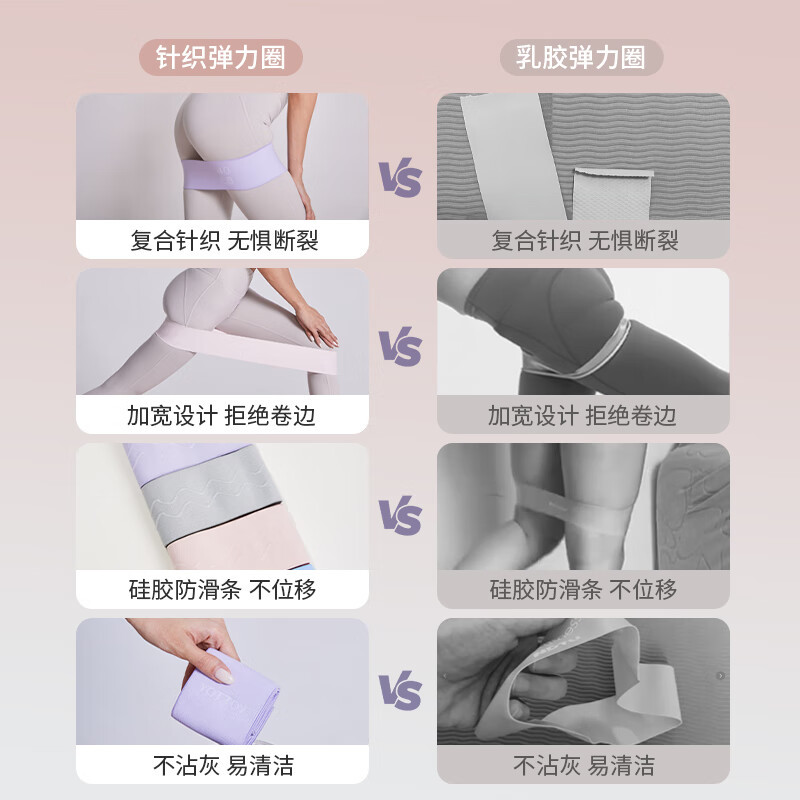 弹力带女健身阻力带弹力圈拉伸练臀部深蹲力量训练-(90磅)灰色