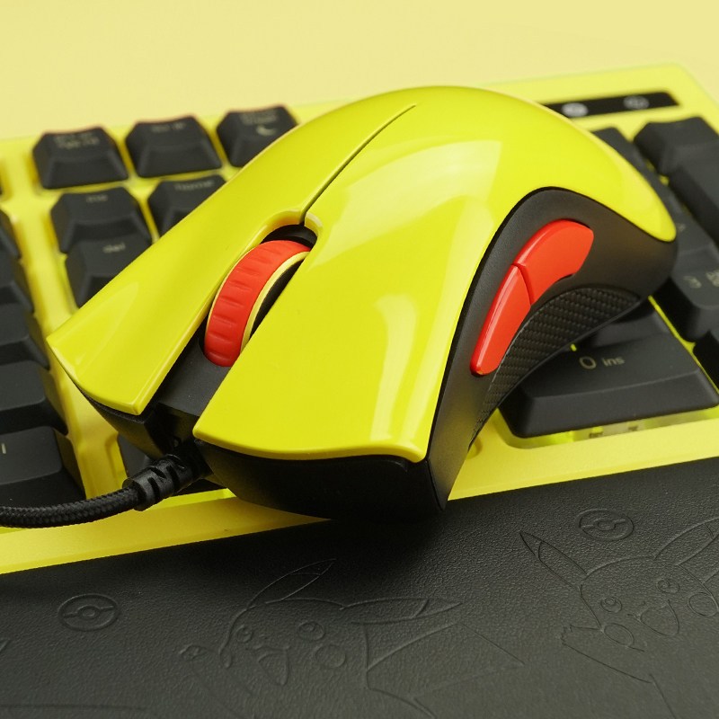 雷蛇（RAZER）精灵宝可梦皮卡丘限定款鼠标+鼠标垫套装 个性鼠标