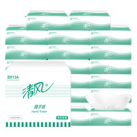 清风抽纸 擦手纸单层200张20包L码200抽20包整箱（商用）B913A