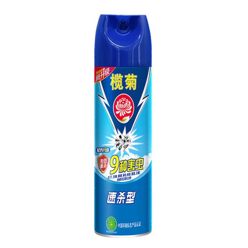榄菊蓝罐速杀杀虫剂杀虫气雾剂600ml驱虫剂强效杀虫灭蚊苍蝇蟑螂 1瓶
