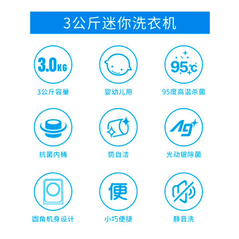 松下洗衣机XQG32-A312D图片