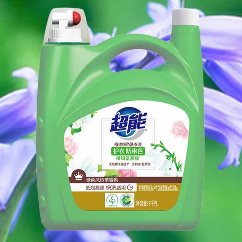 超能洗衣液植沐悦色植萃低泡天然椰油护衣护色持久留香5kg高清大图