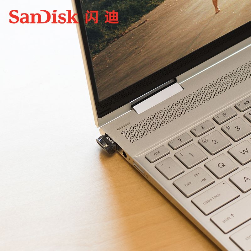 [官方授权]闪迪(SanDisk)U盘32G 酷豆CZ430 高速USB3.1接口 加密车载优盘32G高清大图